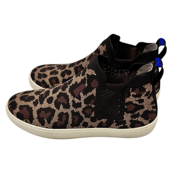 Rothy’s The Chelsea Wildcat Cheetah Slip On Animal Print Shoes Sneakers Size 8 - Picture 6 of 11